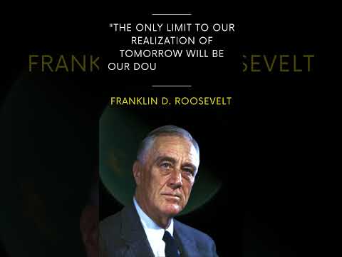 "Overcoming Doubts: Unlocking Tomorrow's Potential with FDR - #Shorts #FranklinDRoosevelt"