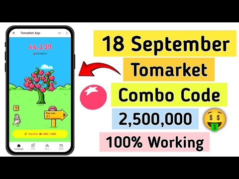 Tomarket 18 september daily combo | tomato app code today | Listing snapshot wallet withdraw process