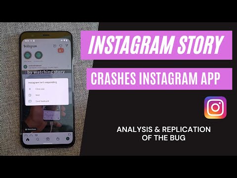 Analysis and replication of Instagram story bug that crashes the app | Android | iPhone