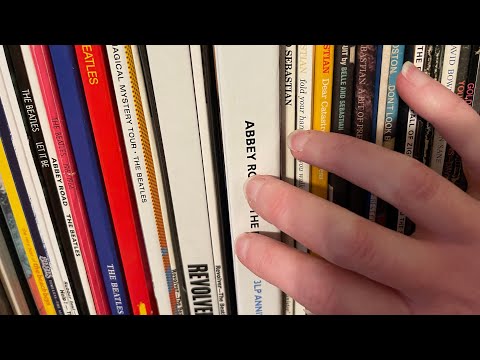 ASMR Record Collection Tapping and Tracing (no talking, lo-fi)