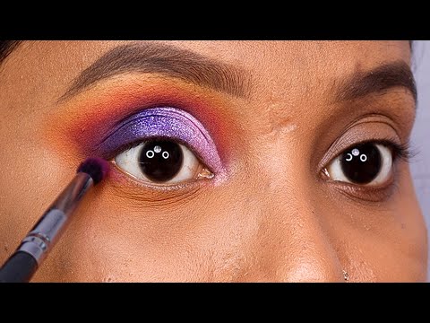 Eyemakeup Tutorial For Beginners/ Glitter Eyemakeup/ How To Apply Glitter