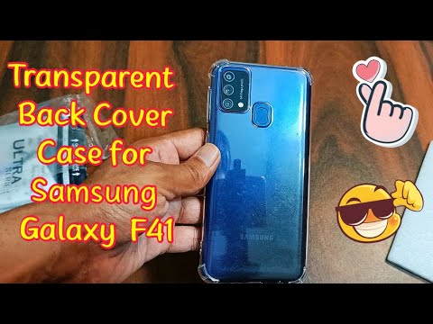 Transparent Crystal Clear Back Cover Case for Samsung Galaxy prime/F41/M31 unboxing review ( हिंदी)