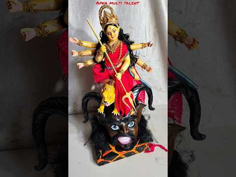 Durga Puja || Durga ji ki murti banane ka tarika || Durga Mata making 2024 #Shorts