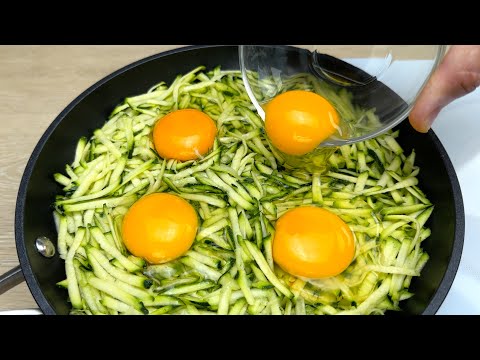 Grate the zucchini and add the eggs! I cook 3 times a week! Zucchini Recipe! # 267