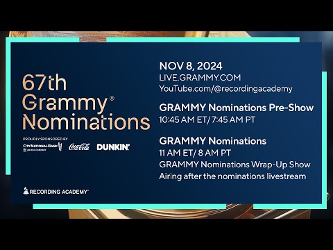 The 2025 GRAMMY Nominations Will Be Announced Friday, Nov. 8, 2024: Save The Date