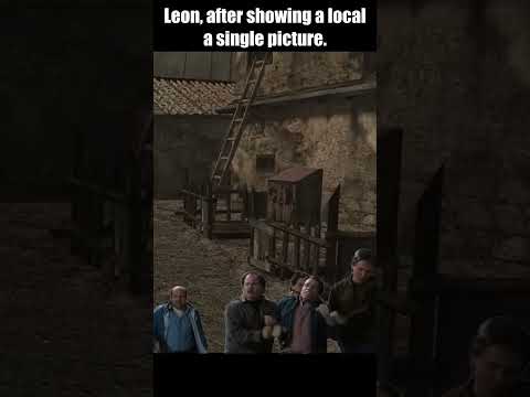 Leon, after showing a local a single picture #residentevil #residentevilgaming