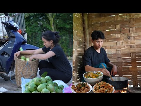 good-hearted man : Help Single Mother Cook - Harvesting Guava || Ly Tieu Nu