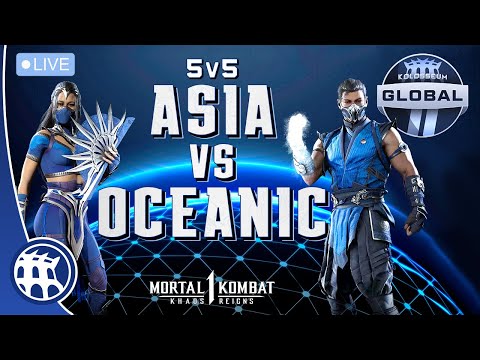 Asia vs Australia in Mortal Kombat! A 5v5 team battle in The Kolosseum