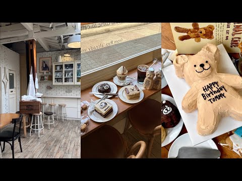 【韓国カフェVlog🎞️】ソウルカフェ𝙏𝙊𝙋𝟣𝟢に入る人気カフェ👑BTSがプレゼントしたケーキ🍰