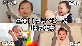 【生後11ヶ月のルーティン】ワンオペの日の1日に密着👶🏻