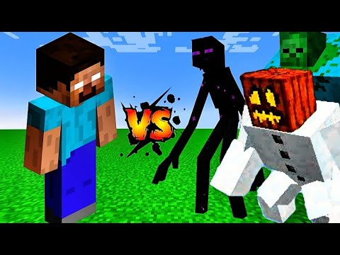 HEROBRINE vs MUTANT MOBS MINECRAFT