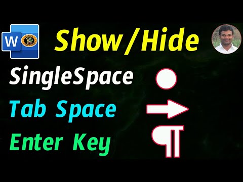 Show or Hide Option in Telugu || MS-Word || By K. Ramesh