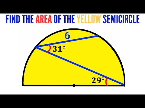 Can you find area of the Semicircle? | (Chords) | #math #maths | #geometry