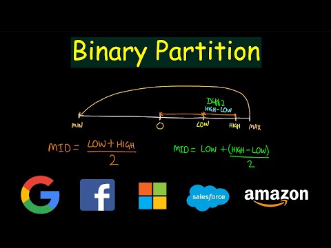 Avoiding overflow in binary partition