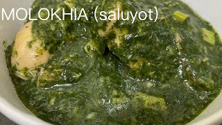 MOLOKHIA CHICKEN RECIPE||MOLOKHIA SOUP||ARABIC FOOD