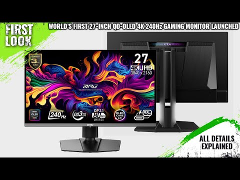 MSI MPG 272URX QD-OLED 4K 240Hz Gaming Monitor Launched - Explained All Spec, Features And More