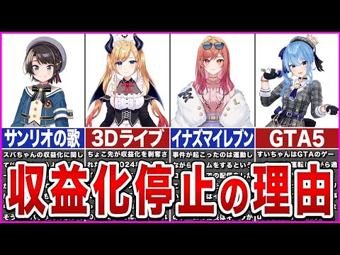 【ホロライブ】収益化停止、剥奪されたホロメン【ゆっくり解説】