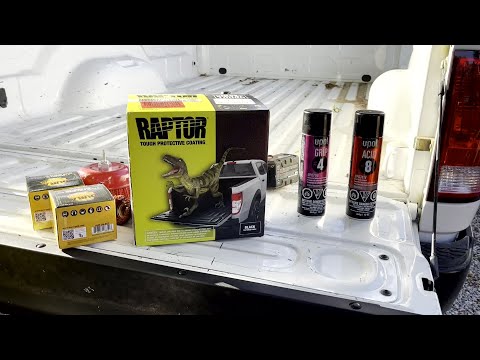 DIY spray on Raptor truck bed liner on my 2018 Ram