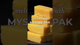 You will fall in love with this melt in the mouth Mysore Pak! 🤩 #shorts