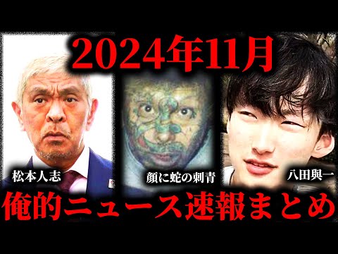 【作業用】2024年11月俺的ニュース速報まとめ【たっくー切り抜き】