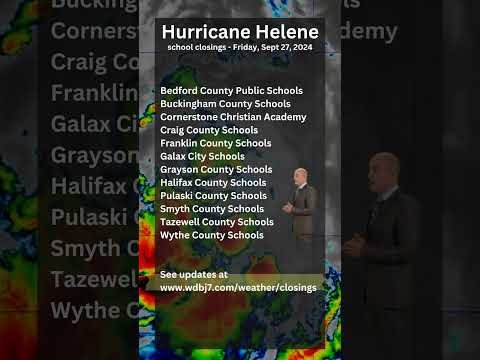 Hurricane Helene School Closures #schoolclosed #hurricane #hurricanehelene #weather #stayhome #news