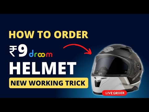 how to order droom helmet || droom 9 rs sale || droom 9rs helmet || droom helmet order trick