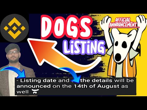 DOGS coin official listing announcement on BINANCE