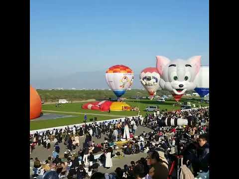 Saga Prefecture Hot Air Ballon Festival #travel #kyushu #saga #hotairballoon #festival #shorts