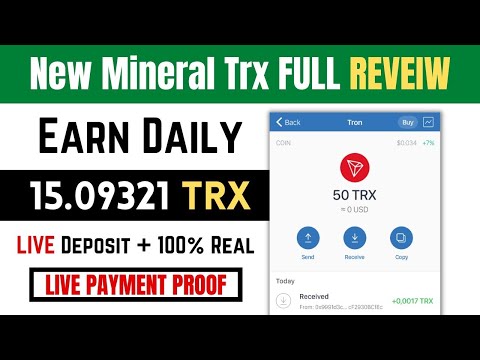 How to Deposit and Withdraw Money ||  Earn Tron TRX || TRX INVESTMENT