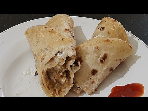 Keema Frankie roll// Iftar Snacks recipe// mutton roll