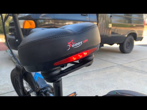 See the Difference ~ Giddy Up Bike Seat’s Built-in LED Light in Action & Gel Comfort