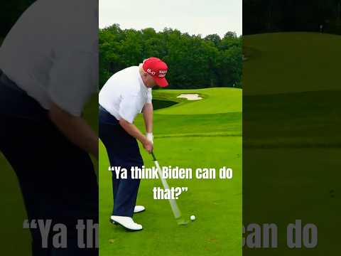 “Do you think Biden can do that?! 😤” ⛳️ #golf #goodgood #trump