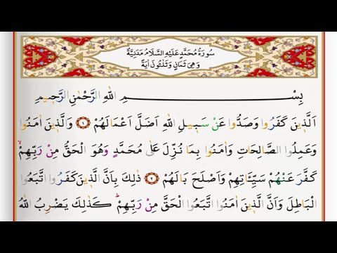 Surah Al Muhammad - Saad Al Ghamdi surah muhammad with Tajweed