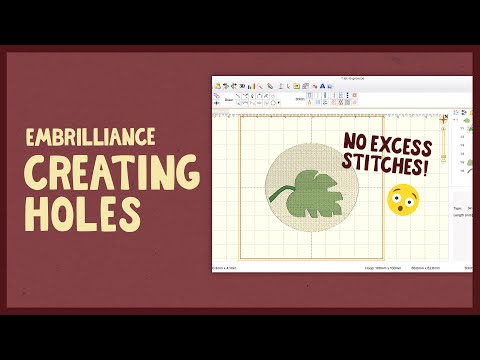 How to Digitize a Custom Patch Design | Creating Holes | Embrilliance StitchArtist