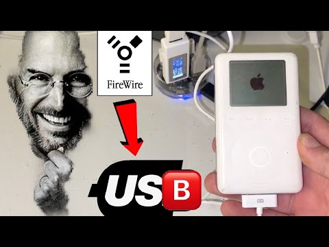 Using USB to charge a 3rd Generation iPod Classic (FireWire only model)