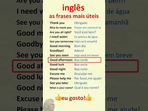 Inglês. Aprenda frases mais úteis em inglês para principiantes!