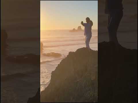 Pacific Coast Flow - Beginner Qigong  #qigong #drone #oregoncoast