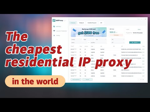 The cheapest residential IP proxy in the world#proxy #360proxy#ip#proxy#s5#http#lowprice