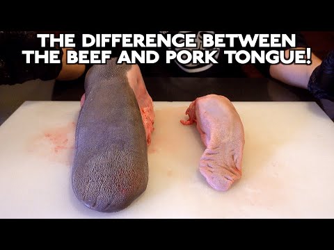 The difference between the Beef and Pork tongue!