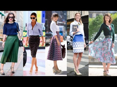 Women Skirts Outfits For Work | Skirt Outfits | Office Working Women Skirts