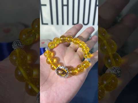 ✨Yellow crystal bracelet, the beauty of liveliness.#bracelet #crystal