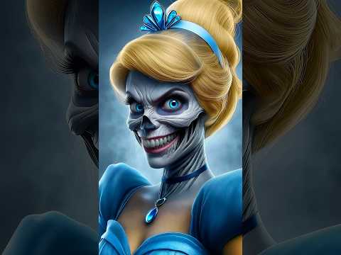 Horror versions of the Cinderella characters #halloween