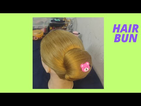 Great Clucher Hair Bun Style|Bun Hair style With Clucher|Clucher hair style|#cluches #hairbun