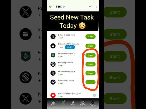 SEED New Task Today | Seed today New Task | Seed New code |Seed New Update Today  #seedairdrop