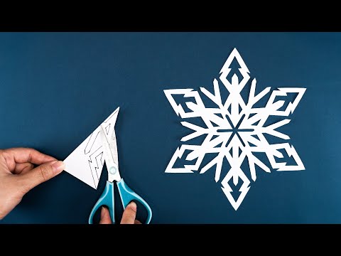 Snowflake Pattern #46 - How to make Snowflakes out of paper - Christmas Craft Ideas