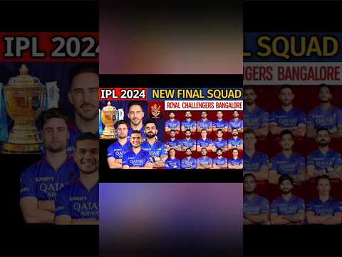 RCB Full Squad ipl 2025 #rcb #csk #ipl2025live #ipl2025news