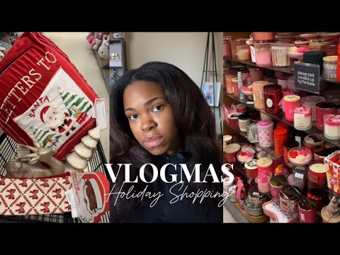 Vlogmas | Come Holiday Shopping with Me + 90'S Blowout Hairstyle + TJ MAXX Finds & more