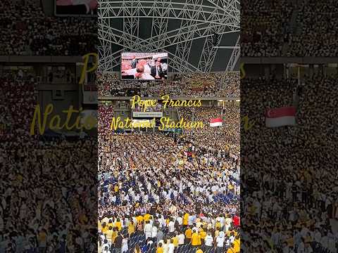 Pope Francis arrival in Singapore National Stadium (09-12-2024)💛