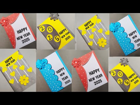 DIY Paper Greeting Cards | Handmade Greeting Card | Easy and Beautiful Card | New Year Card 2025