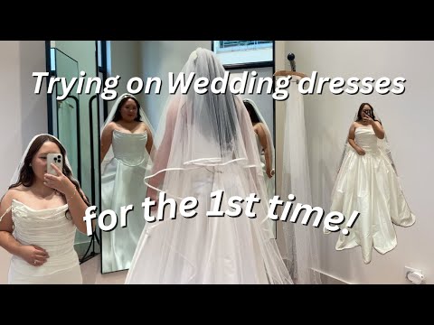 Trying on Wedding Dresses for the 1st time!!!!